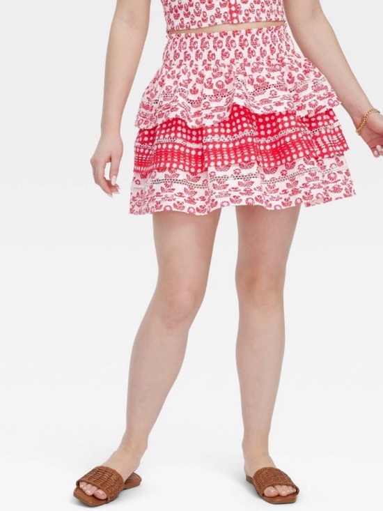 Roller Rabbit Dresses & Skirts - Roller Rabbit x Target Floral Star Geo Tiered Mini Skirt medium